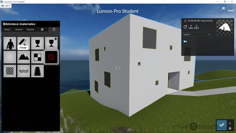 RV.S8.DR.V9 Lumion Iluminación y Materiales